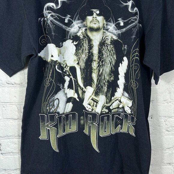 Kid Rock Tour 07 Faded Black Band Tee Concert Shirt size M Medium - Picture 2 of 7
